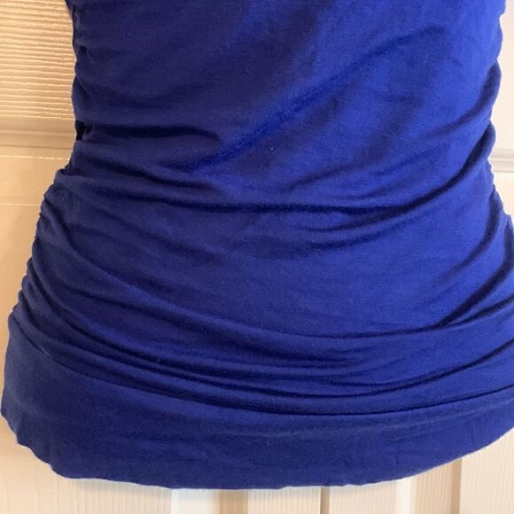 CMM, scoop neck, scrunched for fit, open strap back, short sleeve, Small - Picture 3 of 9